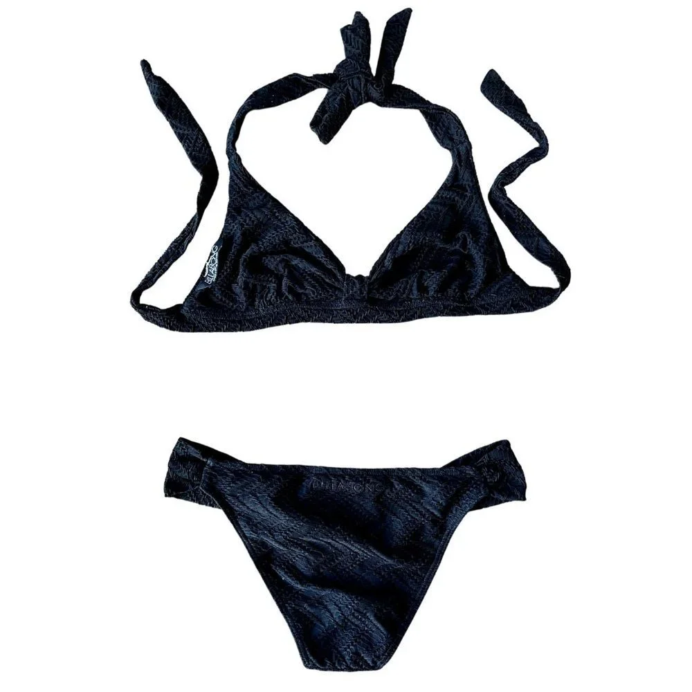 BILLABONG Black Tie Bikini Swimsuit - Picture 2 of 5